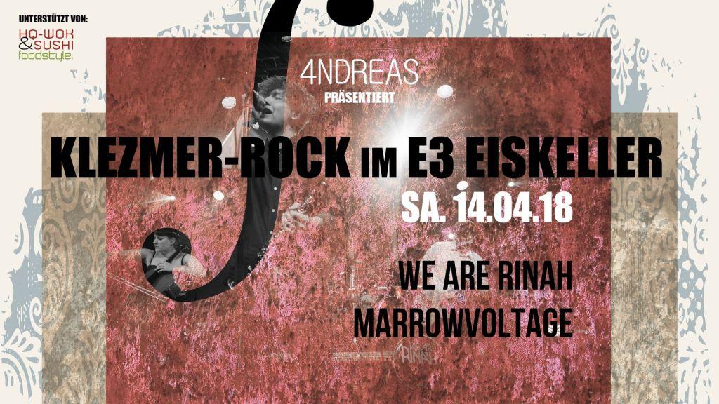 Veranstaltungsbild zum Konzert „4NDREAS präsentiert We Are Rinah & MarrowVoltage“