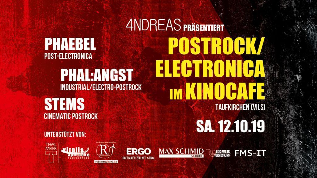 Veranstaltungsbild zum Konzert „4NDREAS präsentiert phaebel & Phal:Angst & Stems“