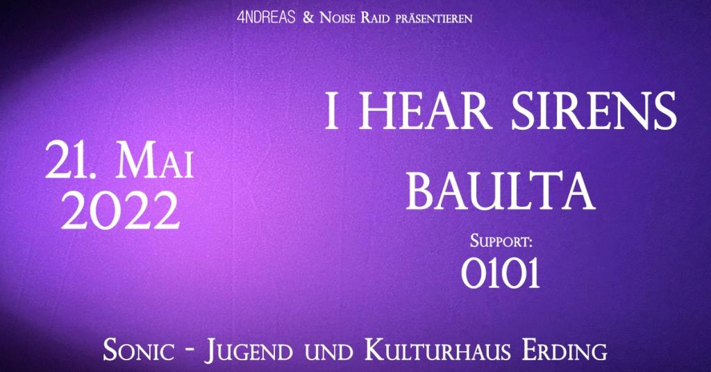 Veranstaltungsbild zum Konzert „4NDREAS & Noise Raid präsentieren I Hear Sirens & Baulta & 0101“